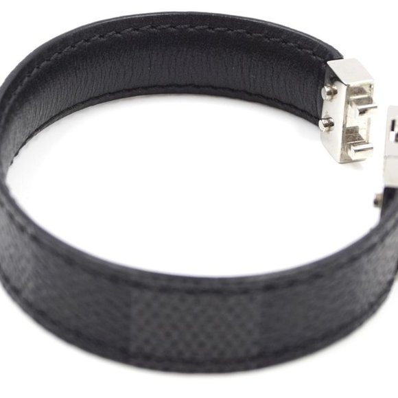 Louis Vuitton Damier-graphite Silver Bracelet - Picture 5 of 8